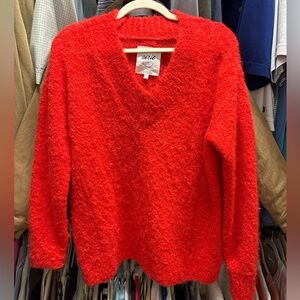 Aerie Vibrant Red Knit Sweater